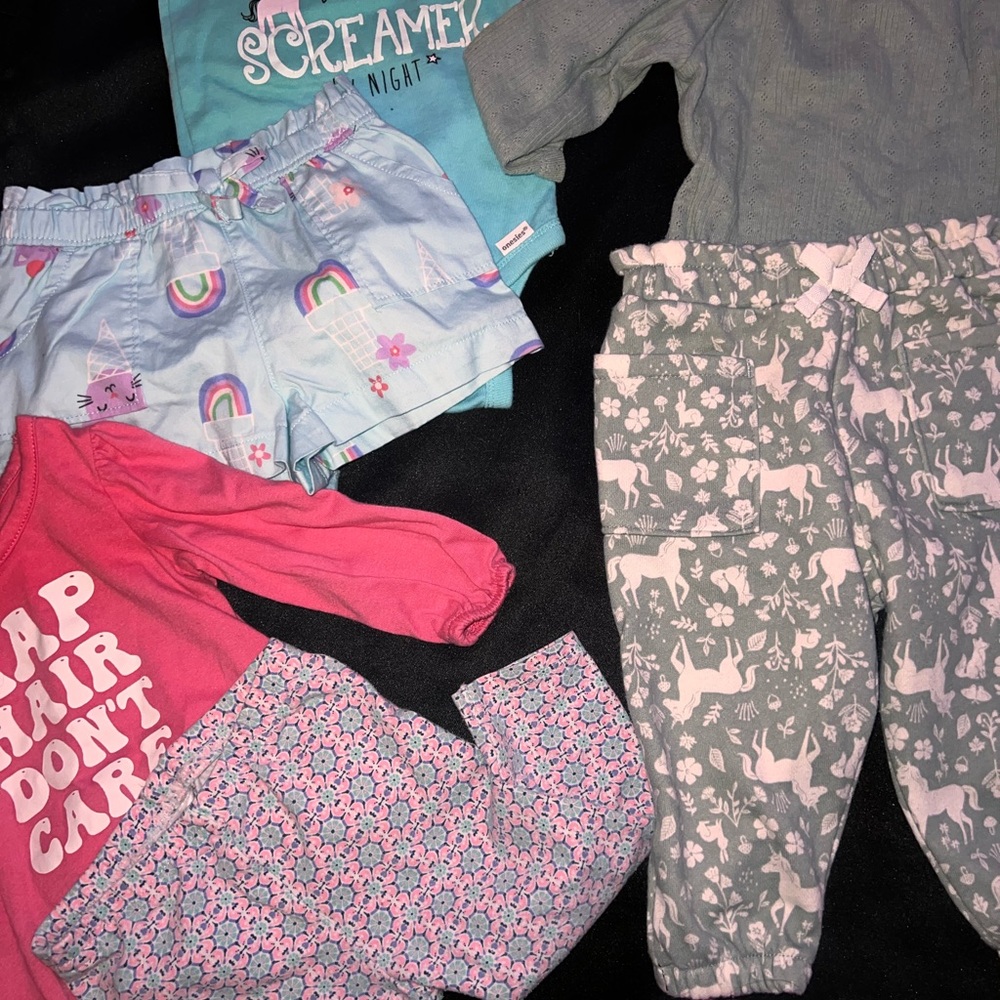 OshKosh B'gosh Pink and Blue Playful Ensemble